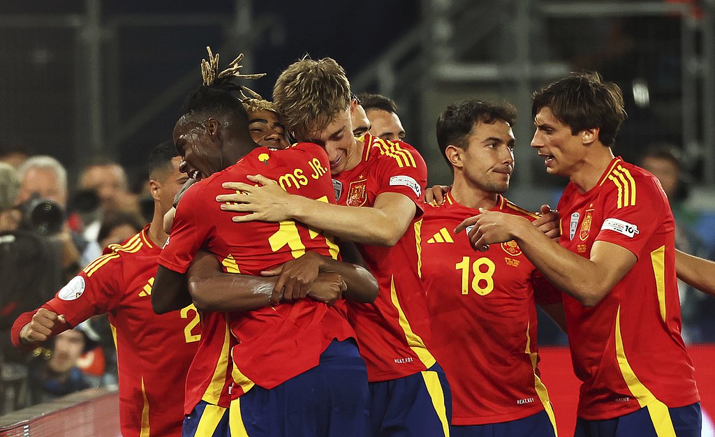 西班牙大举击败瑞士,晋级欧国联决赛 西班牙大举击败瑞士,晋级欧国联决赛